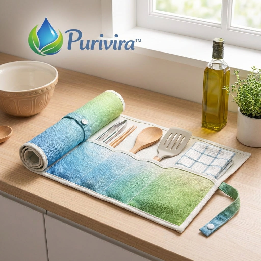 Purivira™ Roll-Up Utensil Organizer